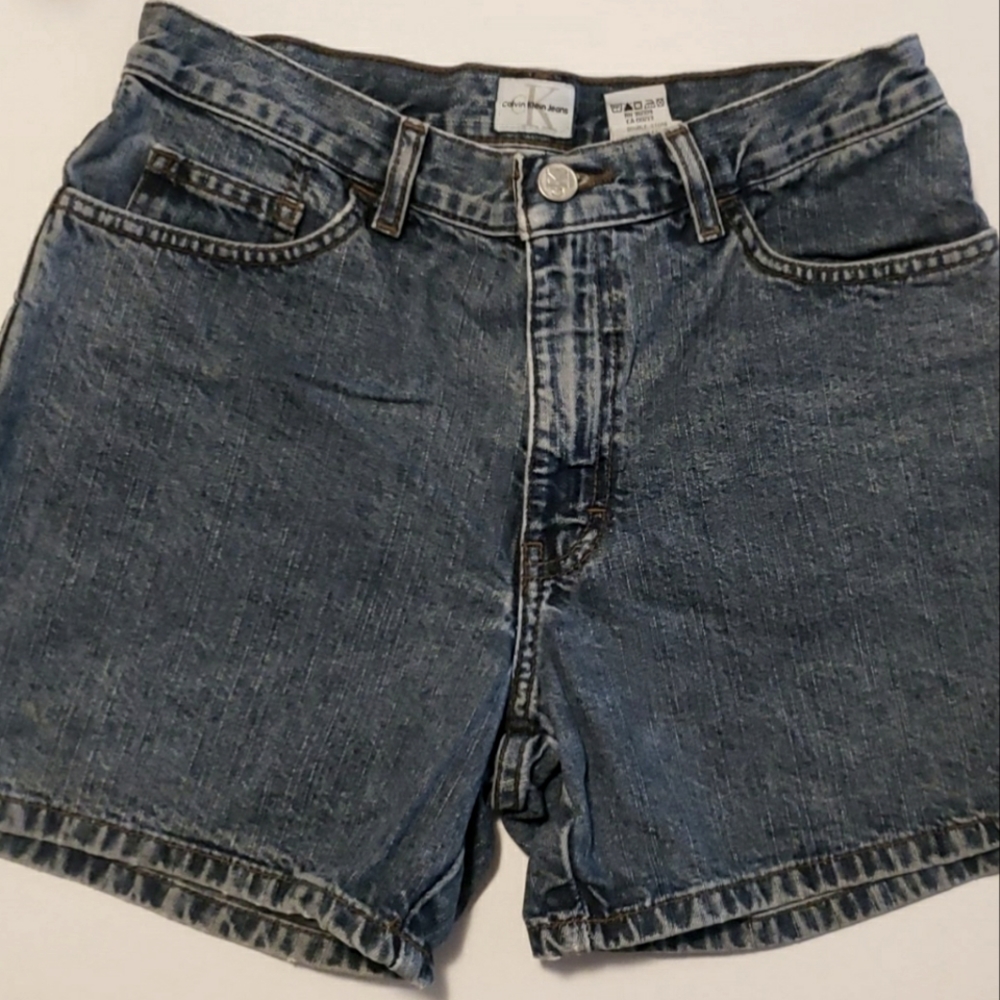 Calvin Klein CK Easy Fit Jean Shorts High waisted Mom Vintage 90s